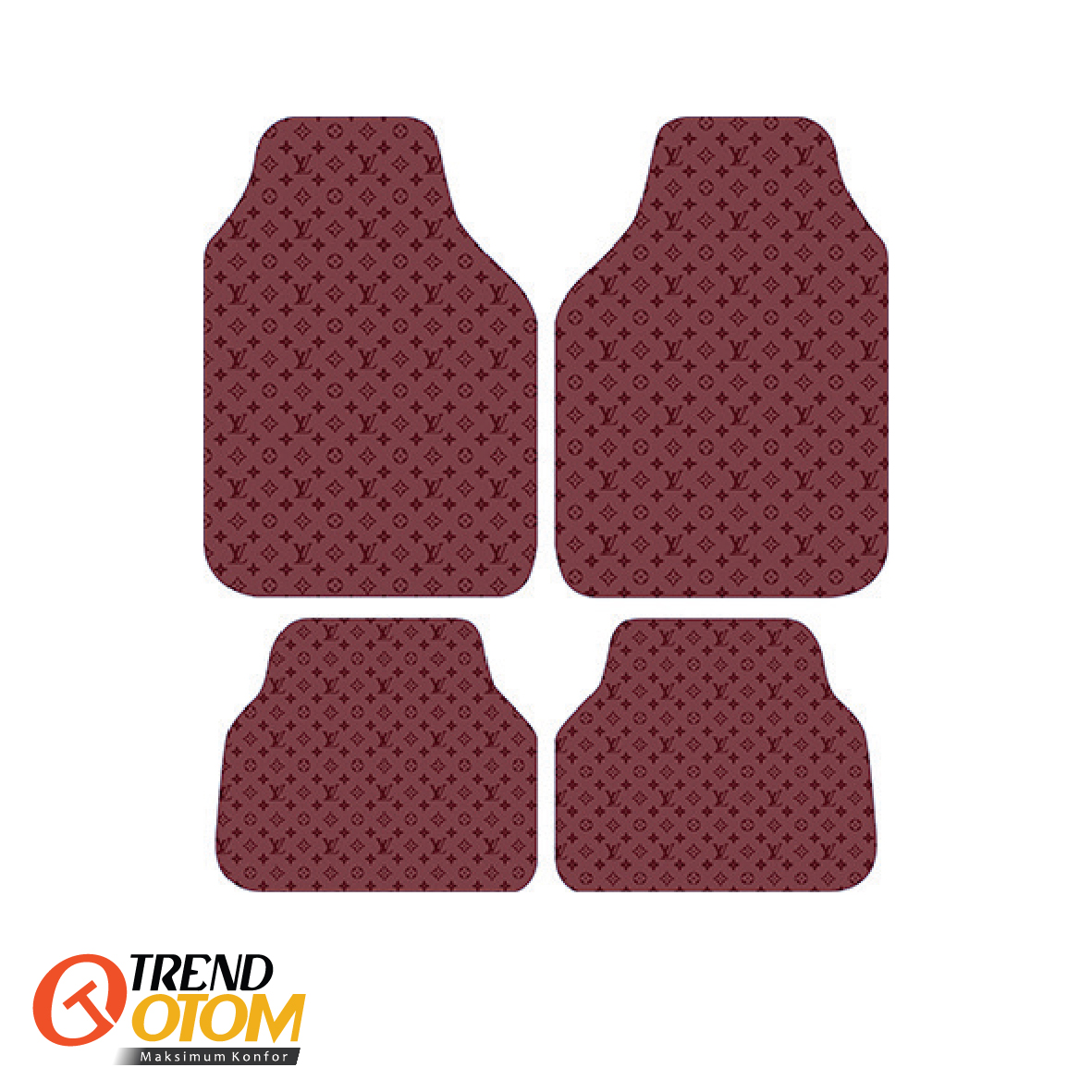 LOUIS VUITTON BURGUNDY Dekor Oto Paspas