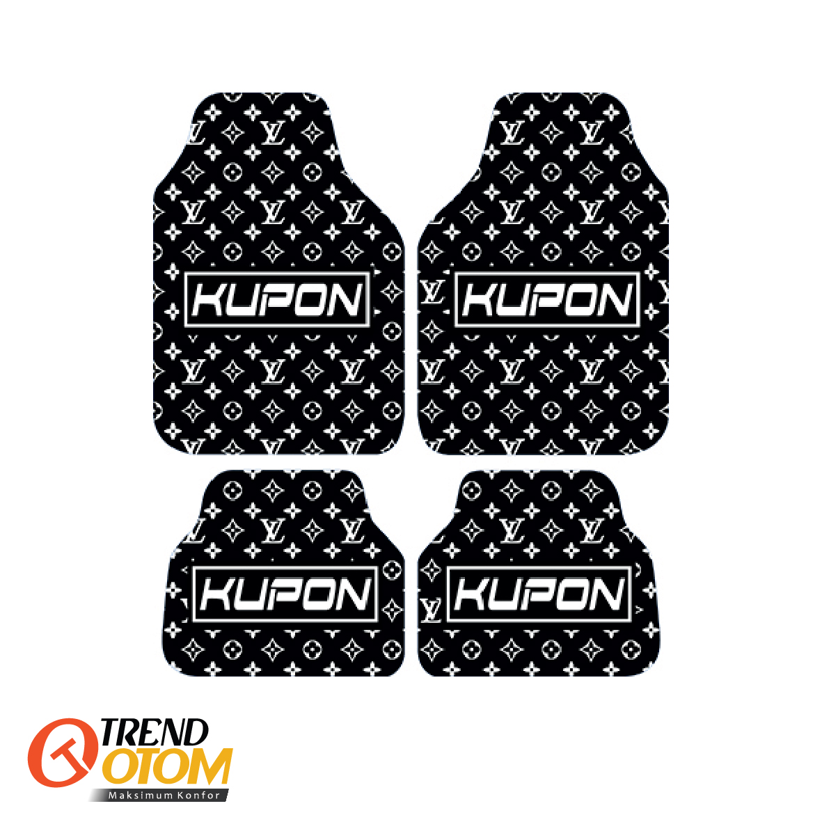 KUPON-LOUIS VUITTON BLACK Dekor Oto Paspas