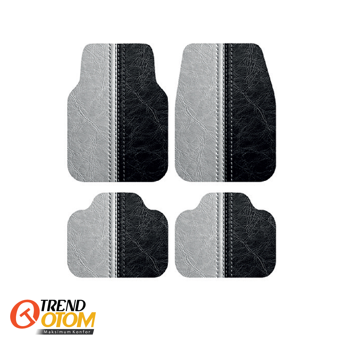 LEATHER BLACK&WHITE FON Dekor Oto Paspas