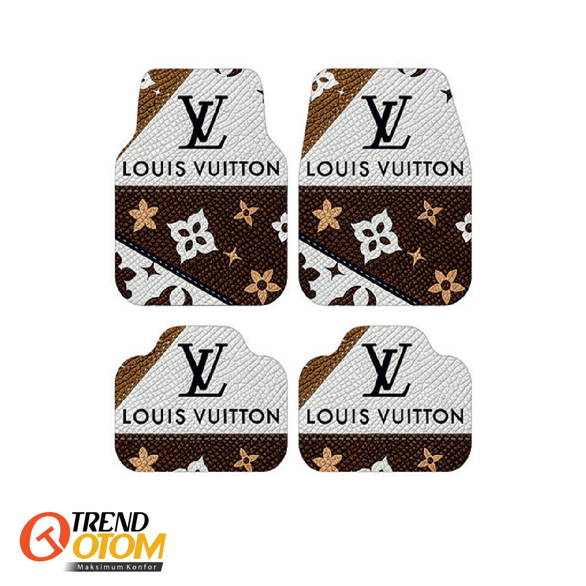 LOUIS VUITTON BROWN Dekor Oto Paspas