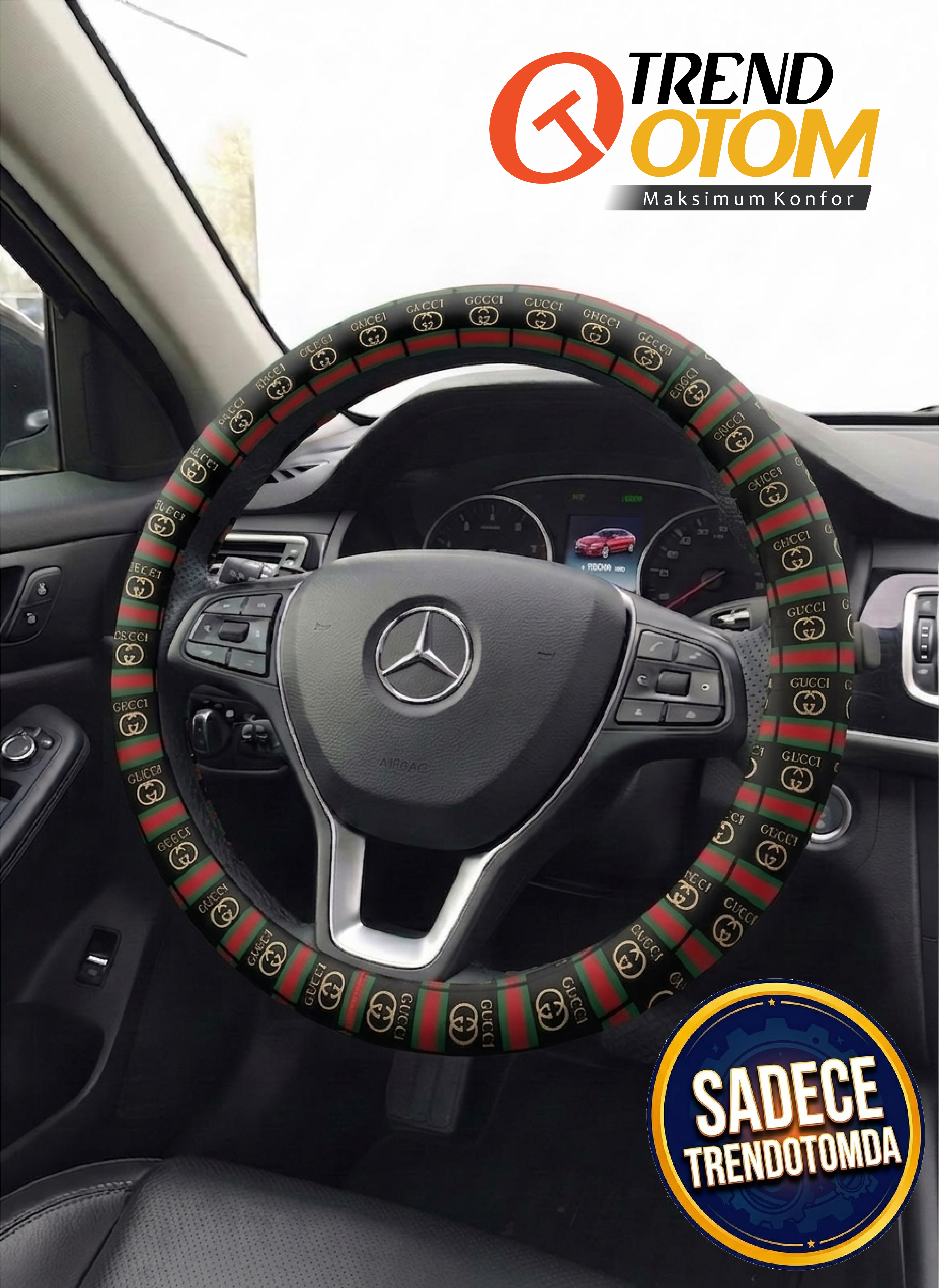 GUCCI Direksiyon Kılıfı (Geçmeli) Dijital Baskı