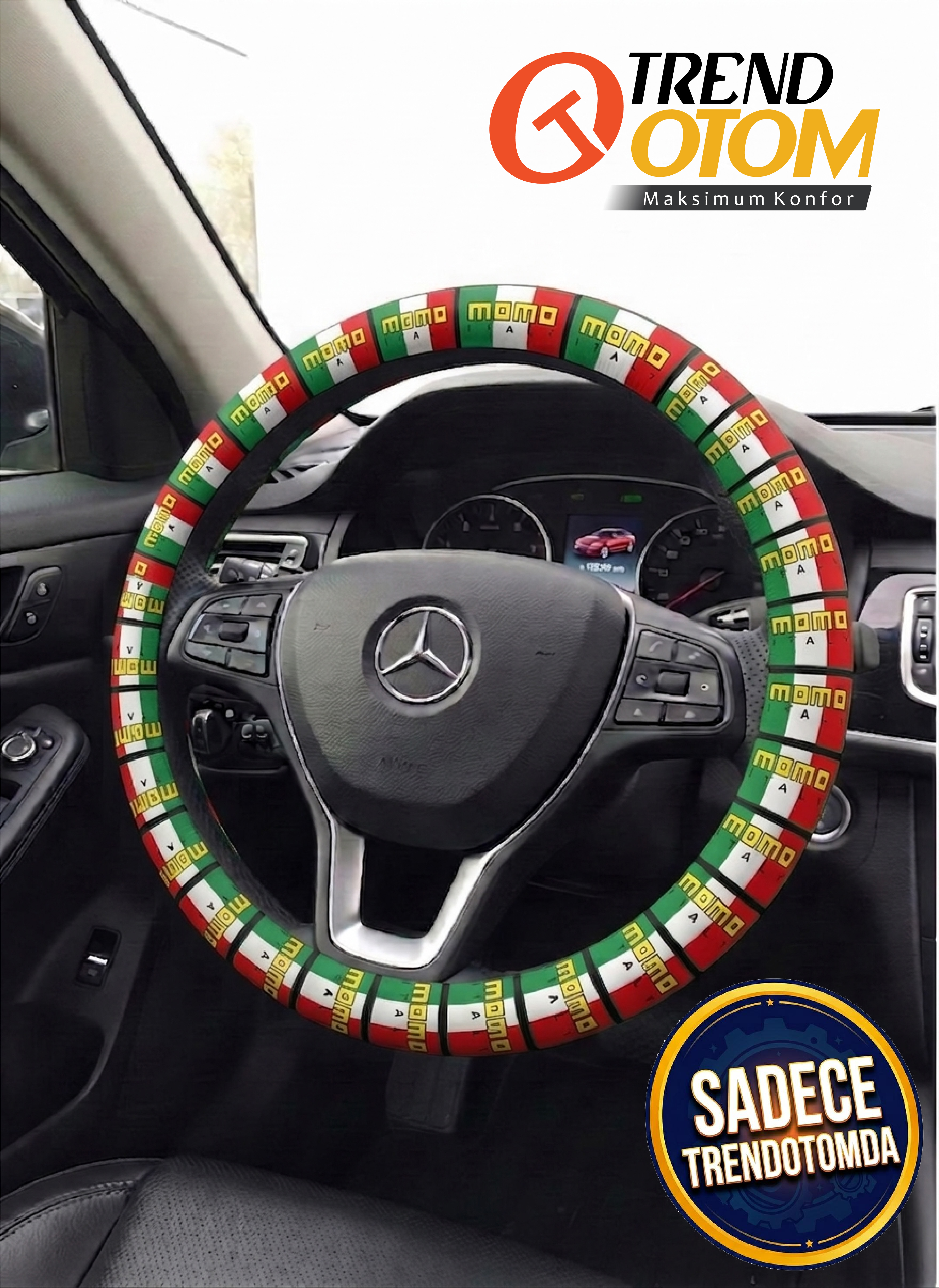 MOMO Direksiyon Kılıfı (Geçmeli) Dijital Baskı