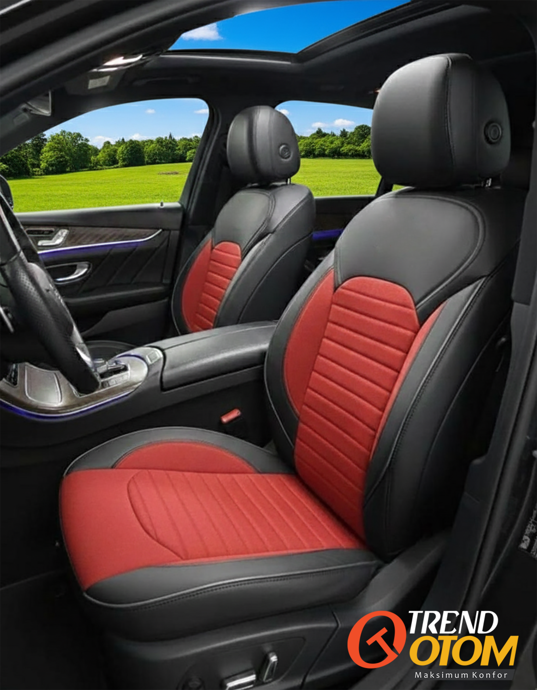 Universal Oto Koltuk Kılıfı Baby Face Kumaş