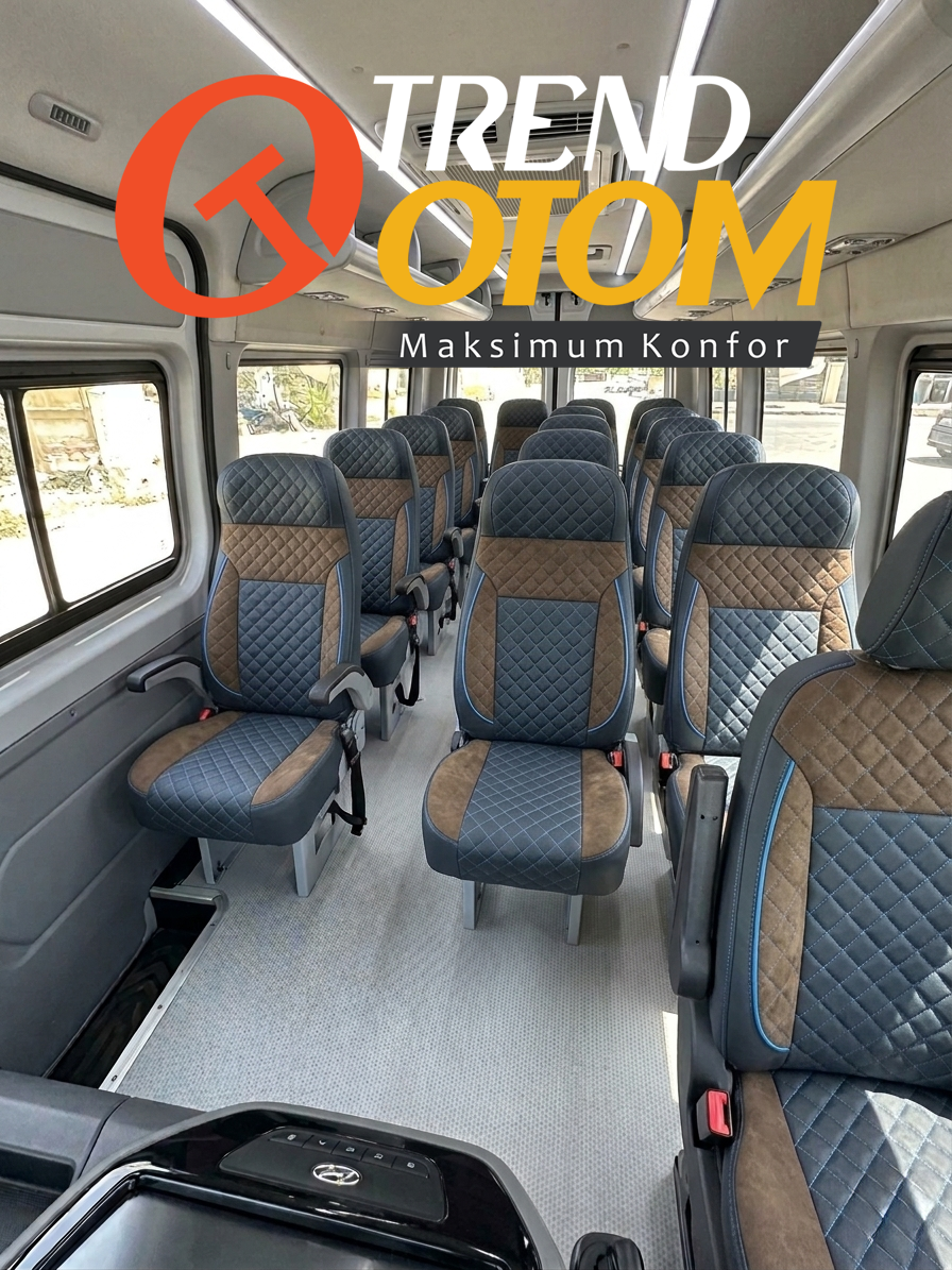 Minibüs Kılıfı Kapitoneli 17+1 Koltuklu